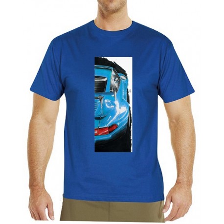 Autorské tričko s potiskem pánské Porsche modré (Libor Hotar)