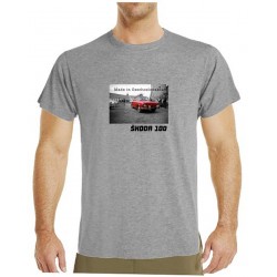 Tričko s potiskem pánské Škoda 100 červená